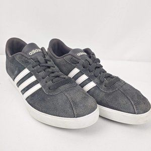 Adidas Womens Neo Courtset AQ0258 Grey White Suede